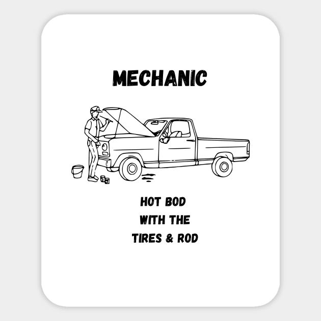 Mechanic Sticker by Lauderman Apparels 